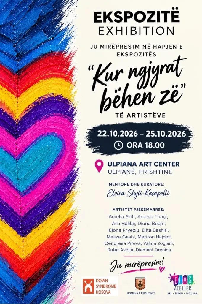 “Kur ngjyrat bëhen zë” ekspozita që sjell talentin e 12 personave me sindromën Down