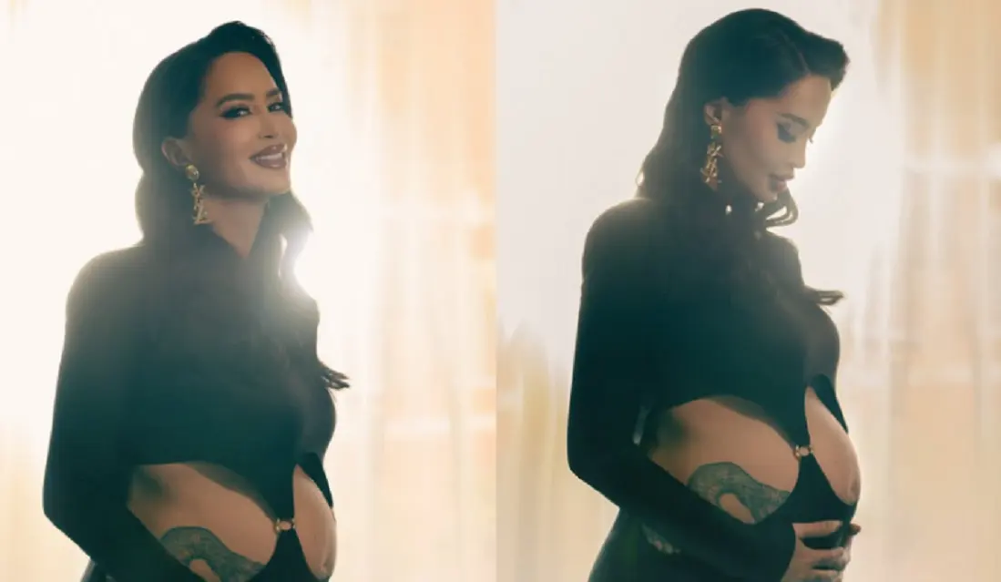 Në javët e fundit të shtatzënisë, Dafina Zeqiri ekspozon barkun e rrumbullakosur