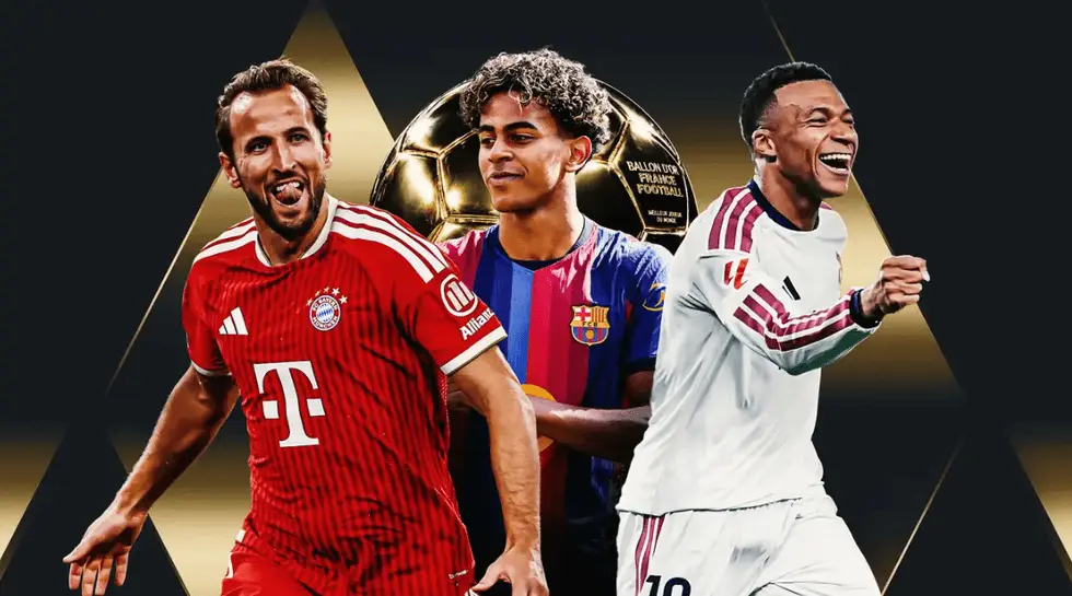 Topi i Artë 2027: Lamine Yamal dhe Kylian Mbappe bëjnë lëvizje të hershme për të rrëzuar nga froni Harry Kane
