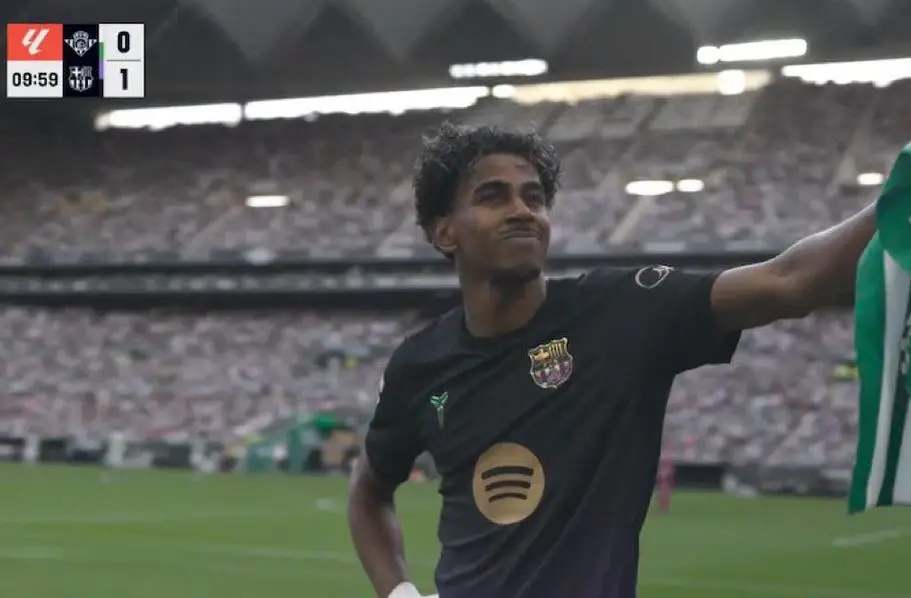 Yamaaaaal! Barça gol Betisit