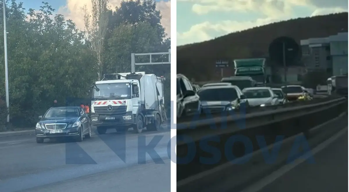 Dy aksidente në pak metra – kolona të gjata në magjistralen Pejë-Prishtinë (VIDEO)