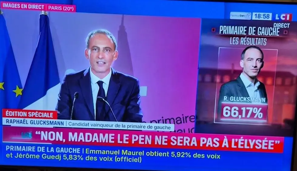 Raphael Glucksmann fiton zgjedhjet paraprake të qendrës së majtë për zgjedhjet presidenciale të vitit 2027 në Francë